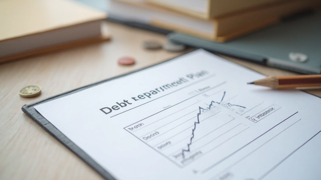 Schuldenafbetaalingsplan met progressiebalk