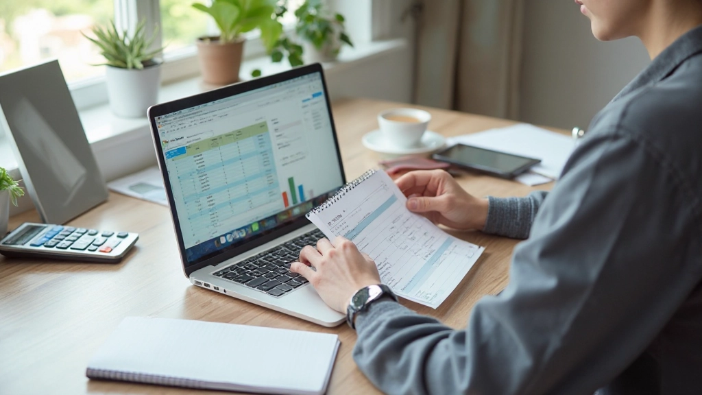 Investeringsportfolio grafiek op computermonitor