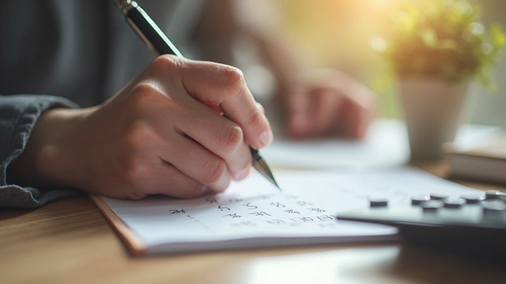 Professioneel beeld van iemand die beleggingsgrafieken analyseert